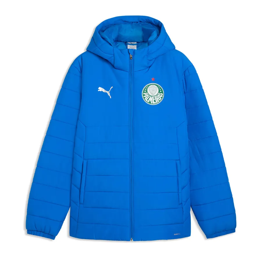 Jaqueta Acolchoada com Capuz Palmeiras Puma 26/27 Azul