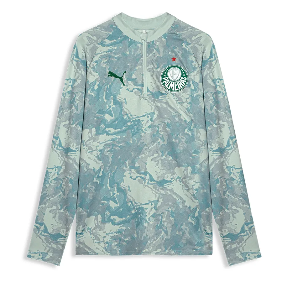 Jaqueta Meio Zíper Palmeiras Puma 26/27 Estampada