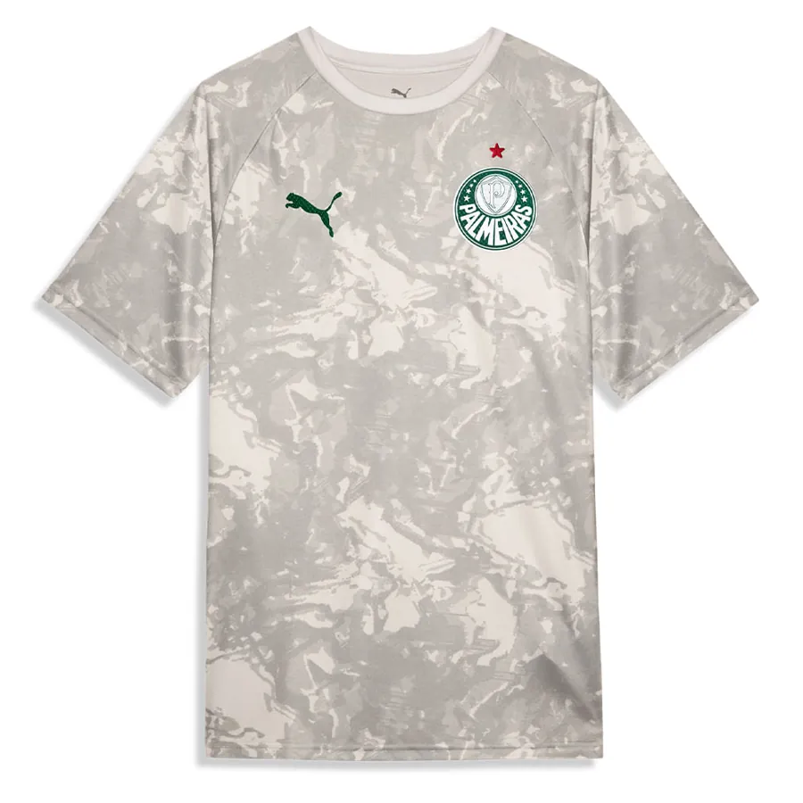Camisa Pré-Jogo Palmeiras Puma 26/27 Cinza Estampada